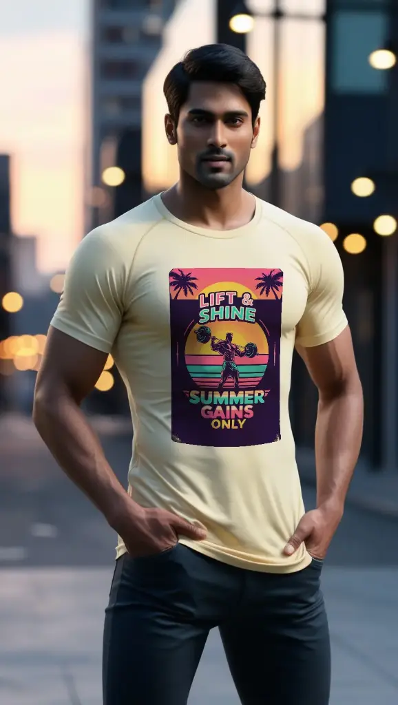 Shine & Lift T-shirt (S, Yellow)