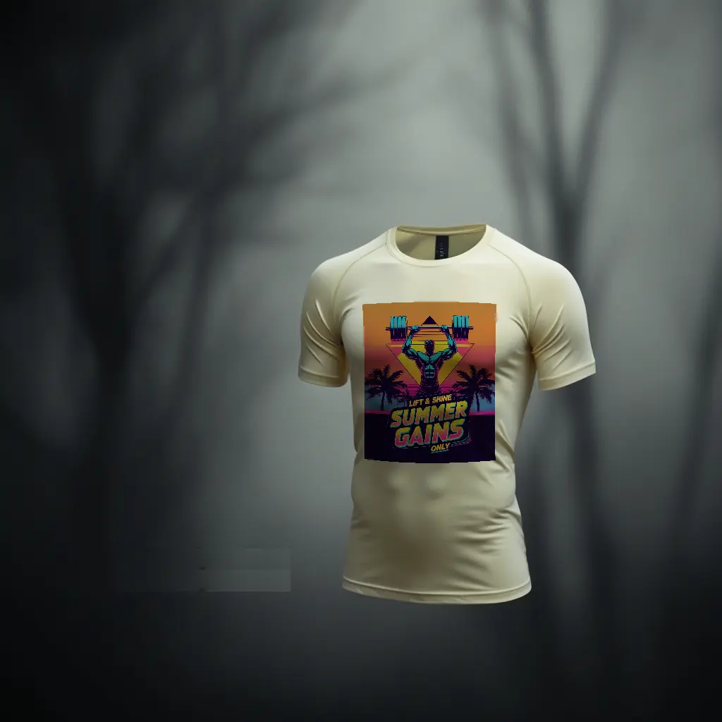 Summer Gain T-shirt (S, Yellow)